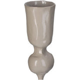 No brand Weihnachtskerzenhalter Metall beige 8x8x40 cm