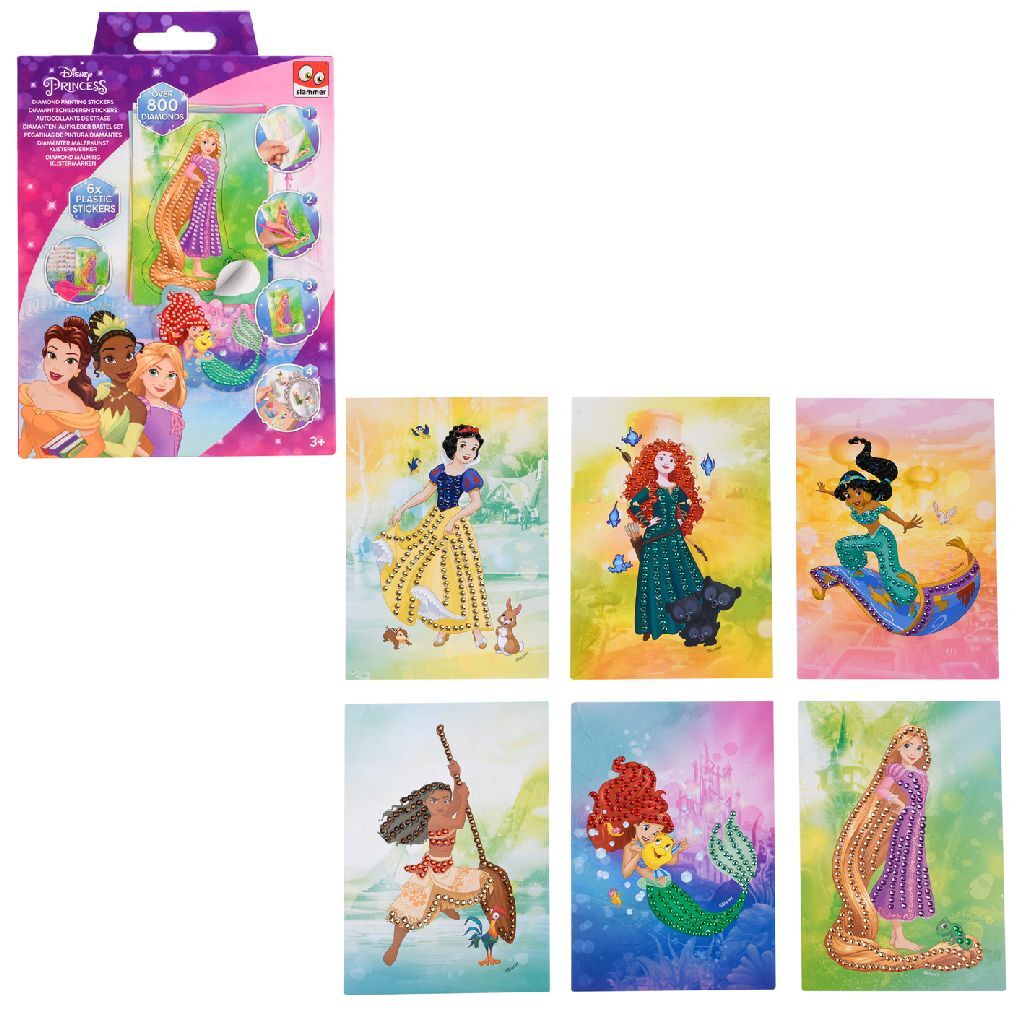 Disney Princess Diamond Painting Make Stickers