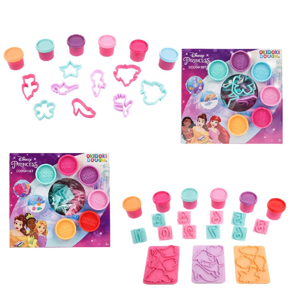 Disney princess okidoki dough vormen + numbers 2