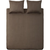 Ten Cate Baumwollsatin-Einzelbettbezug, gestreift, 140 x 200, 220 cm, hellgrau