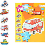Toi-Toys Spiele Rätsel Set Emergency Services Junior Cardboard 15 Teile