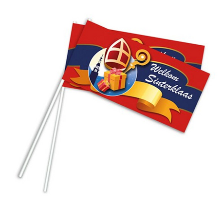Haza Witbaard Sinterklaas wehende Flaggen, 50 Stück