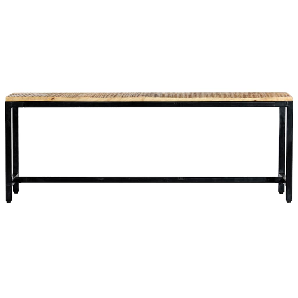 Vidaxl eetbank 120 cm massief ruw mangohout