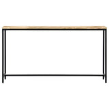 Vidaxl wandtafel 140x35x76 cm massief ruw mangohout