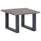 Vidaxl salontafel met natuurlijke randen 60x60x40 cm acaciahout grijs
