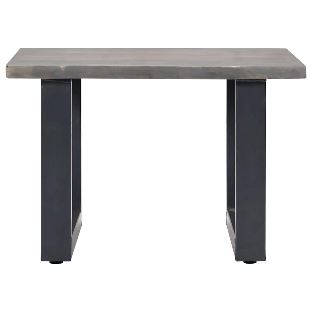 Vidaxl salontafel met natuurlijke randen 60x60x40 cm acaciahout grijs