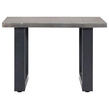 Vidaxl salontafel met natuurlijke randen 60x60x40 cm acaciahout grijs