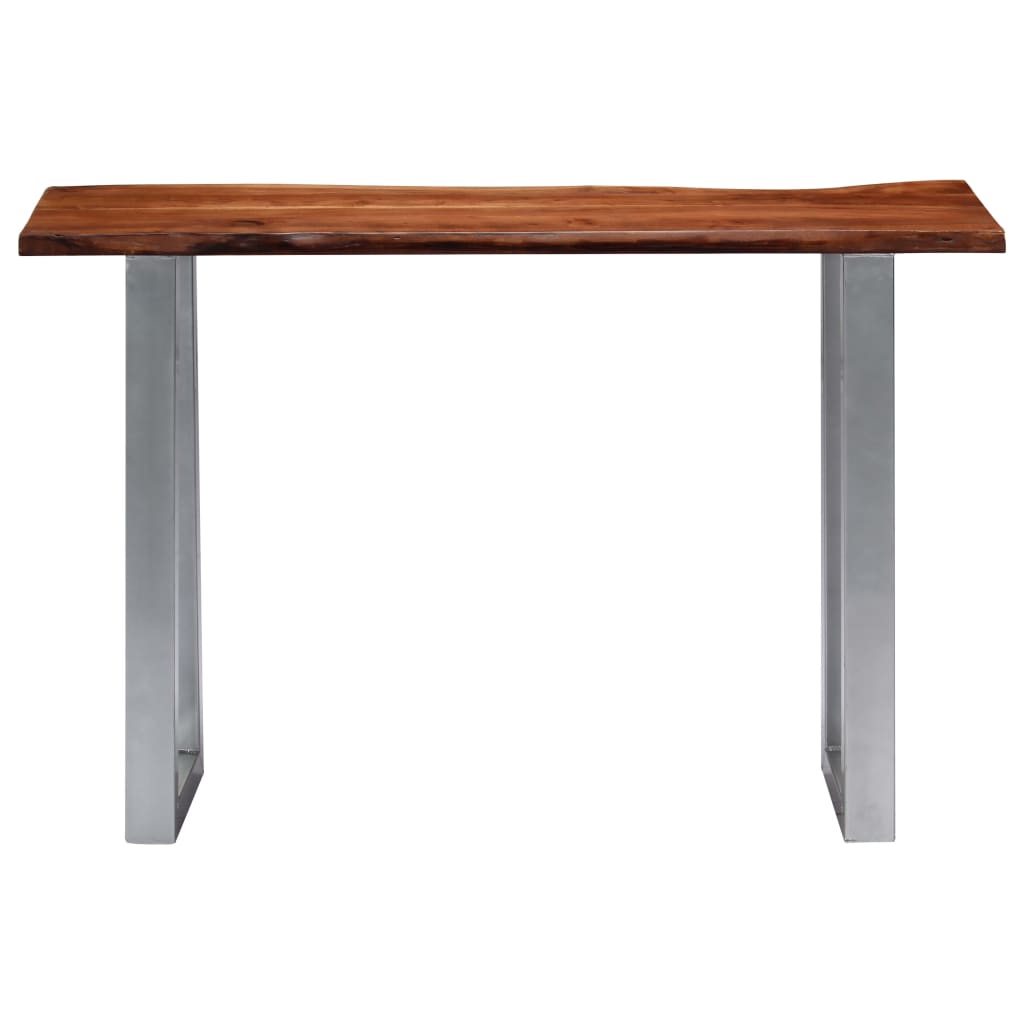 Vidaxl wandtafel 115x35x76 cm massief acaciahout en ijzer