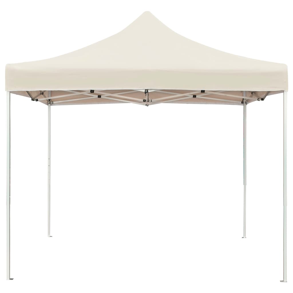 Vidaxl Partyent professionell flappbar 3x3 m Aluminum Creme