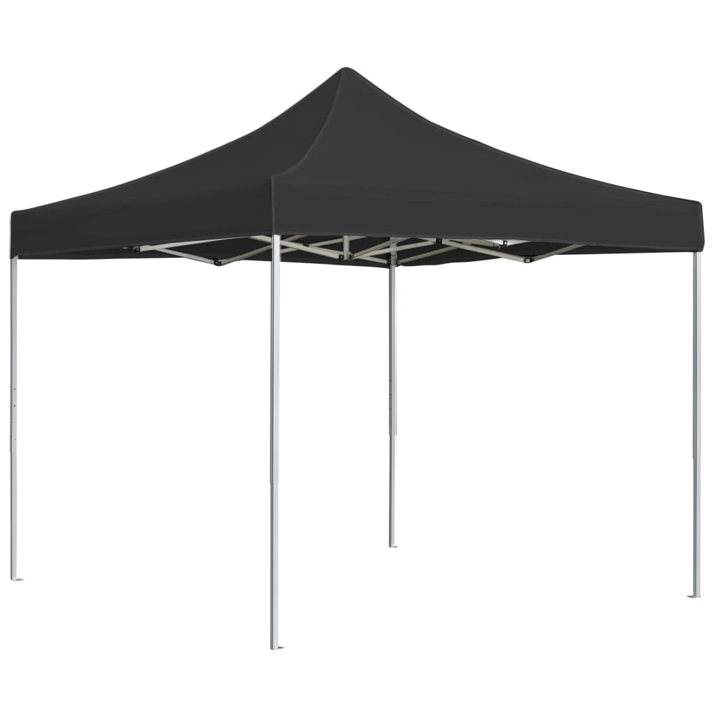 Vidaxl Partyntent Piegabile professionalmente 3x3 M Antracite in alluminio