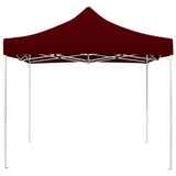 Vidaxl Partytent professionell faltbar 3x3 M Aluminium Weinrood