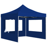 Vidaxl PartyTent pieghevole con pareti 3x3 m in alluminio blu