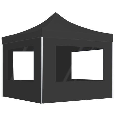 Vidaxl Partytent faltbar mit Wänden 3x3 M Aluminium Anthrazit