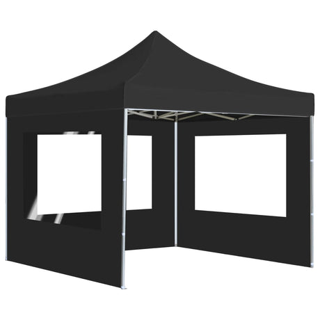 Vidaxl Partytent faltbar mit Wänden 3x3 M Aluminium Anthrazit