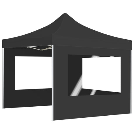 Vidaxl Partytent faltbar mit Wänden 3x3 M Aluminium Anthrazit