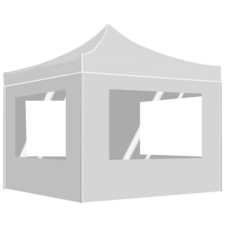 Vidaxl Partytent faltbar mit Wänden 3x3 M Aluminium Weiß