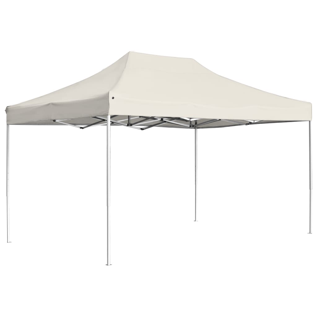 Vidaxl PartyTent Piegabile professionale 4,5x3 M Crema di alluminio