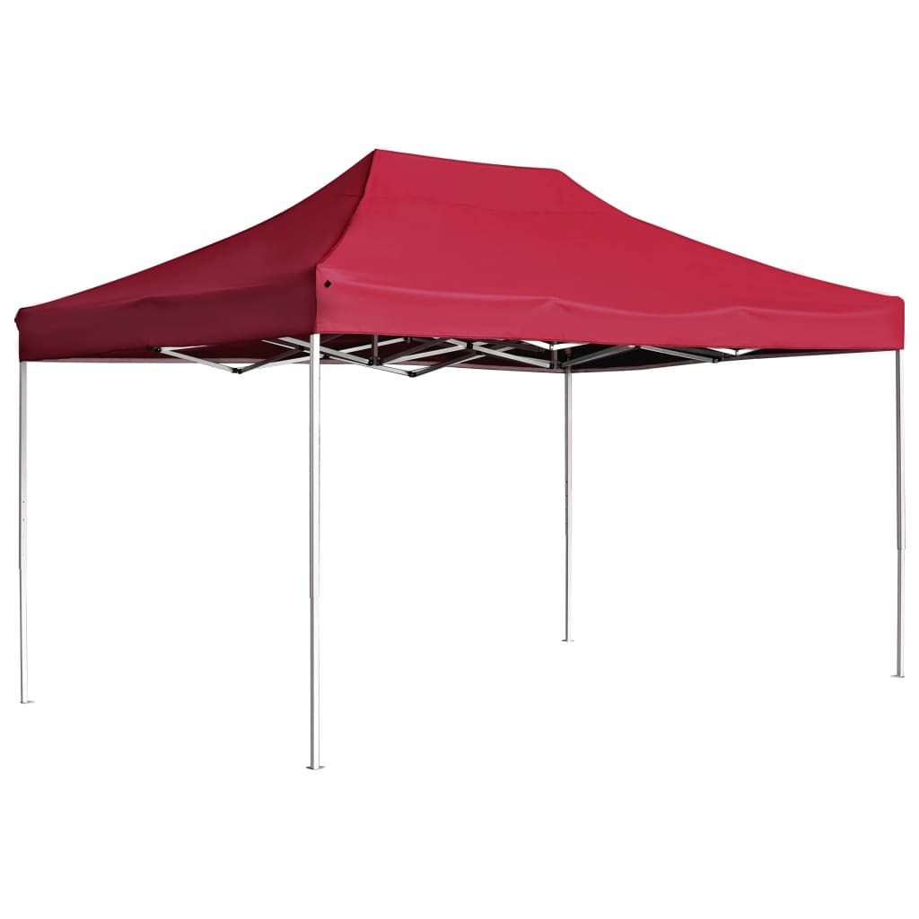 Vidaxl PartyTent Piegabile professionale 4.5x3 m Vino in alluminio