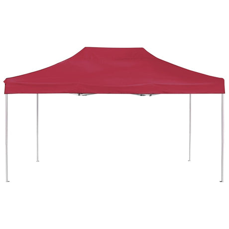 Vidaxl Partytent professionell faltbar 4,5 x 3 m Aluminiumweinrot