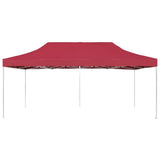 Vidaxl Partytent professionell faltbar 6x3 M Aluminium Weinrood