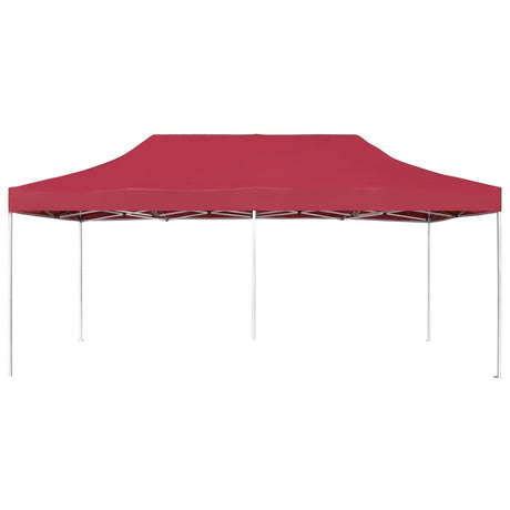Vidaxl Partytent professionell faltbar 6x3 M Aluminium Weinrood