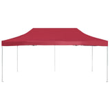 Vidaxl Partytent professionell faltbar 6x3 M Aluminium Weinrood