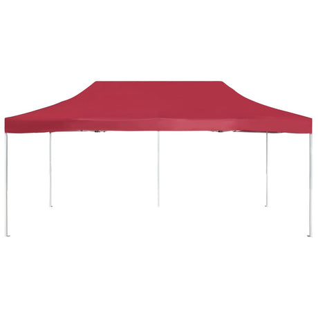 Vidaxl Partytent professionell faltbar 6x3 M Aluminium Weinrood