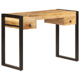 Vidaxl bureau met 2 lades 110x50x77 cm massief mangohout