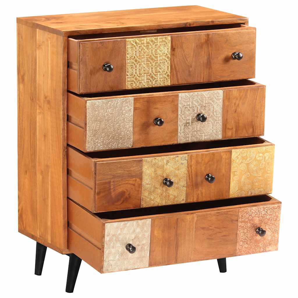 Vidaxl ladekast 60x30x75 cm massief acaciahout