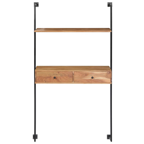 Vidaxl wandbureau 90x40x170 cm massief acaciahout