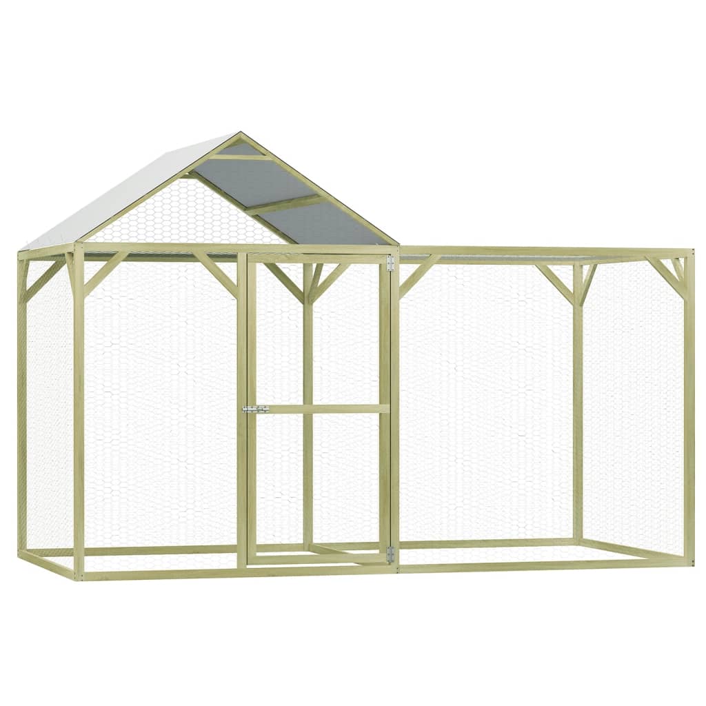 Vidaxl Chicken Coop 3x1.5x2 m Stahl