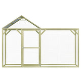 Vidaxl Chicken Coop 3x1.5x2 m Acciaio