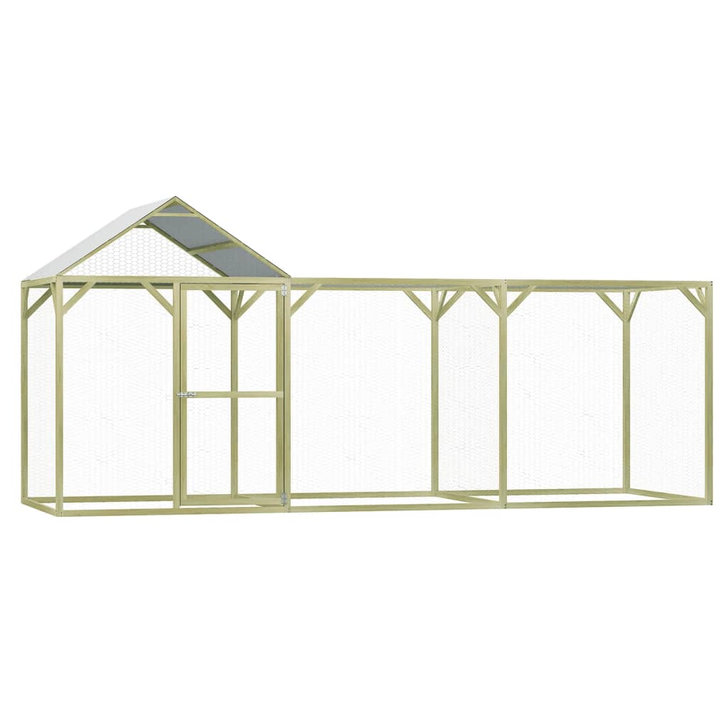 Vidaxl Chicken Coop 4.5x1.5x2 m stål