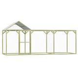 Vidaxl Chicken Coop 4.5x1.5x2 m Acciaio