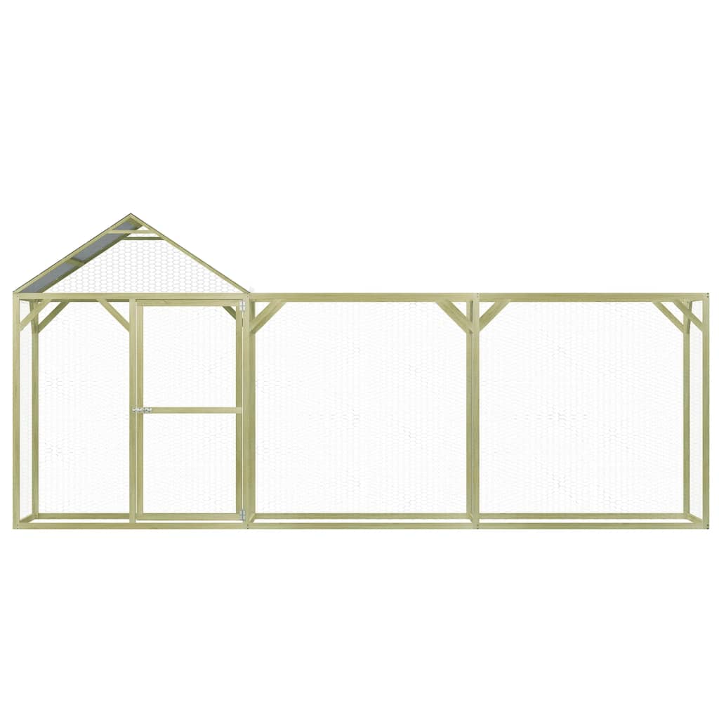 Vidaxl Poulet Coop 4.5x1.5x2 m Stol