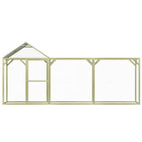 Vidaxl Chicken Coop 4,5x1.5x2 m jeklo