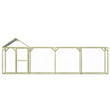 Vidaxl Chicken Coop 6x1.5x2 m stål