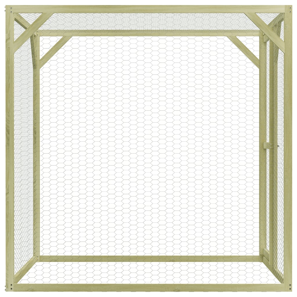 Vidaxl Chicken Coop 1.5x1.5x2 m de acero