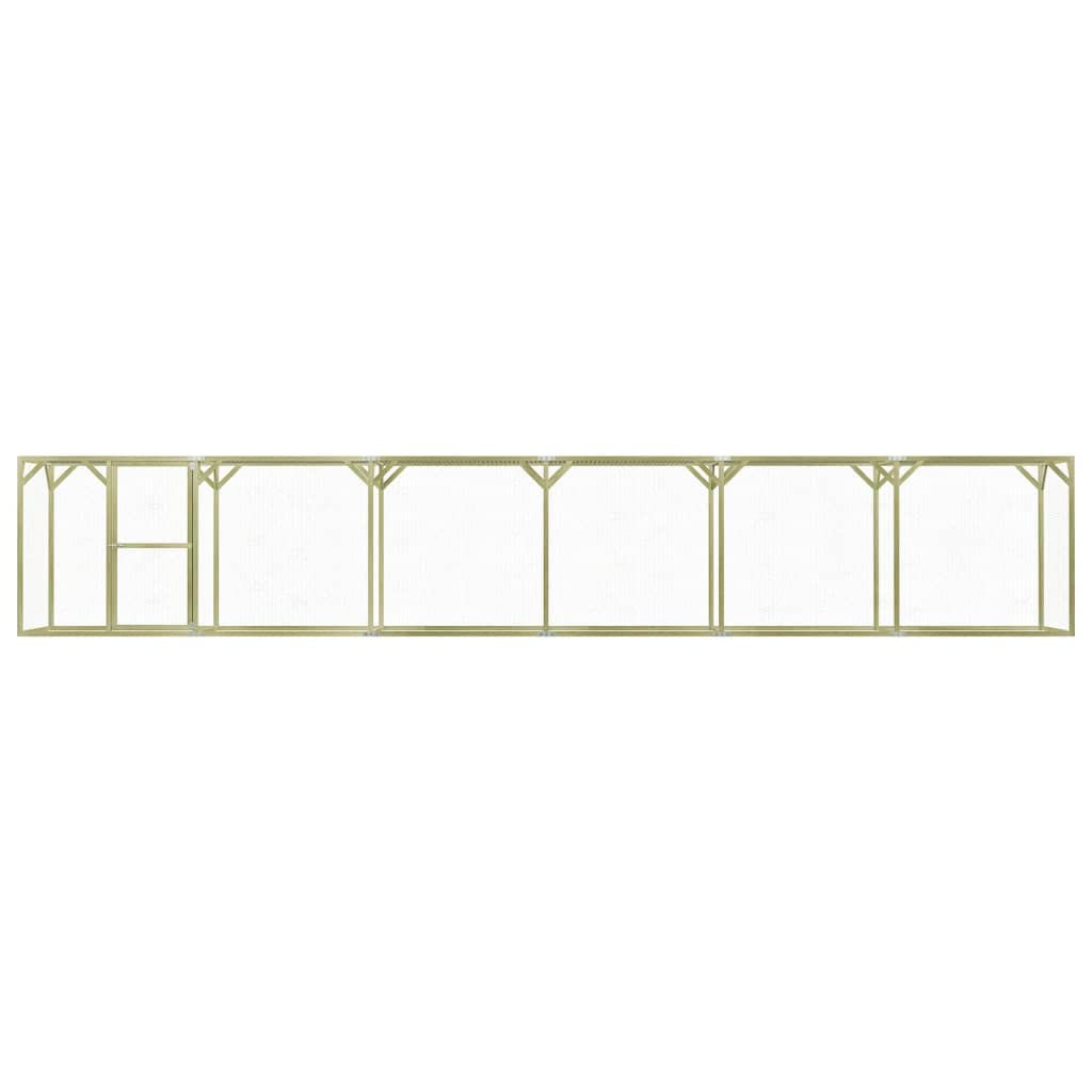 Vidaxl Chicken Coop 9x1.5x1,5 m Steel