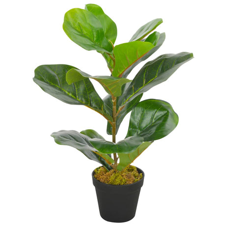 VIDAXL Künstliche Pflanze mit Topf Violet Blattpflanze 45 cm Grün
