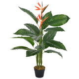 Planta artificial Vidaxl con maceta strelitzia 100 cm rojo