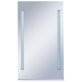 Vidaxl Badezimmerspiegel LED mit SCHAP 60x100 cm