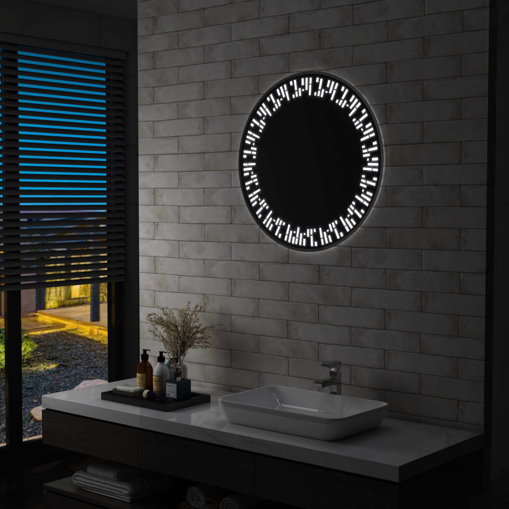 Vidaxl Mirror de baño LED 70 cm