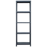 Vidaxl Storage Rack 125 kg 60x30x180 cm in plastica nera