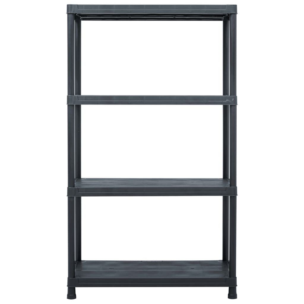 Vidaxl Storage rack 200 kg 80x40x138 cm in plastica nera