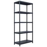 Vidaxl Storage Rack 500 kg 90x60x180 cm di plastica nero