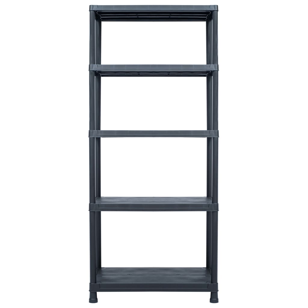 Vidaxl Storage Rack 500 kg 90x60x180 cm di plastica nero