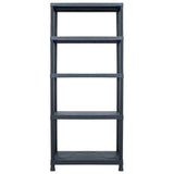 Vidaxl Storage Rack 500 kg 90x60x180 cm di plastica nero