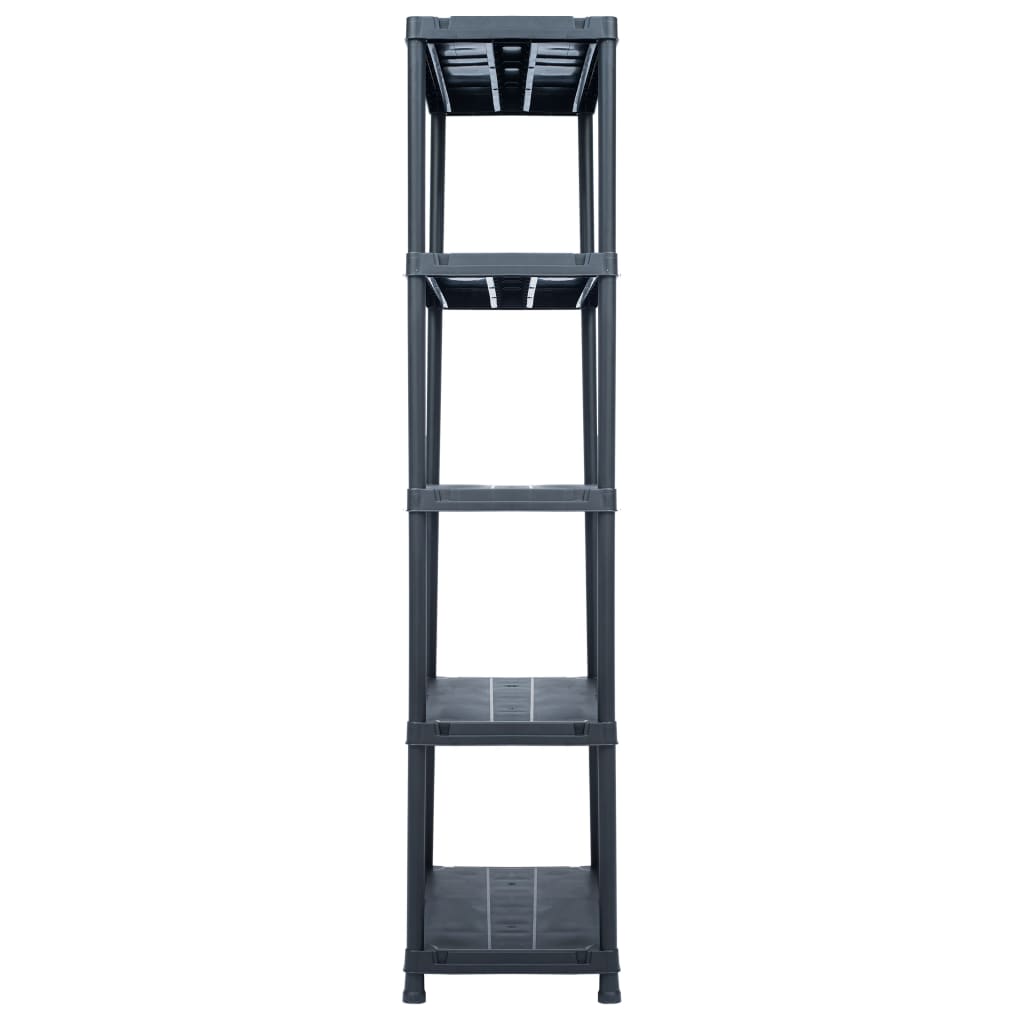 Vidaxl Storage Rack 500 kg 90x60x180 cm di plastica nero