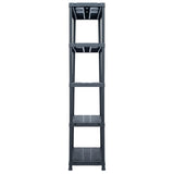 Vidaxl Storage Rack 500 kg 90x60x180 cm di plastica nero